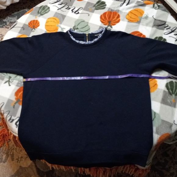 J Crew Merchantile Women XL Navy Top - Picture 7 of 8